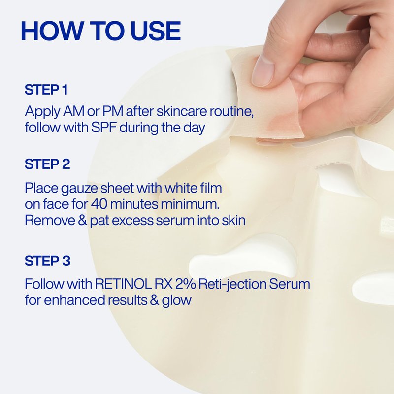 IOPE Retinol Serum in Deep Collagen Gel Mask 5+1 Set | Double-Layered Hydrogel Sheet for High Adhesion, A Full Bottle of Retinol RX 1% Serum, Intense Firming & Plumping, Anti-Aging, Korean Skincare