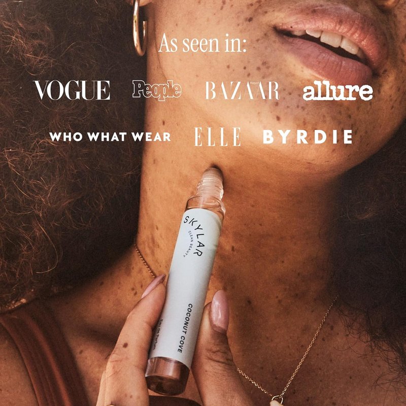 Skylar Coconut Cove Eau de Parfum - Hypoallergenic Vegan Perfume for Sensitive Skin | Fruity Bergamot & Coconut Notes - 10mL