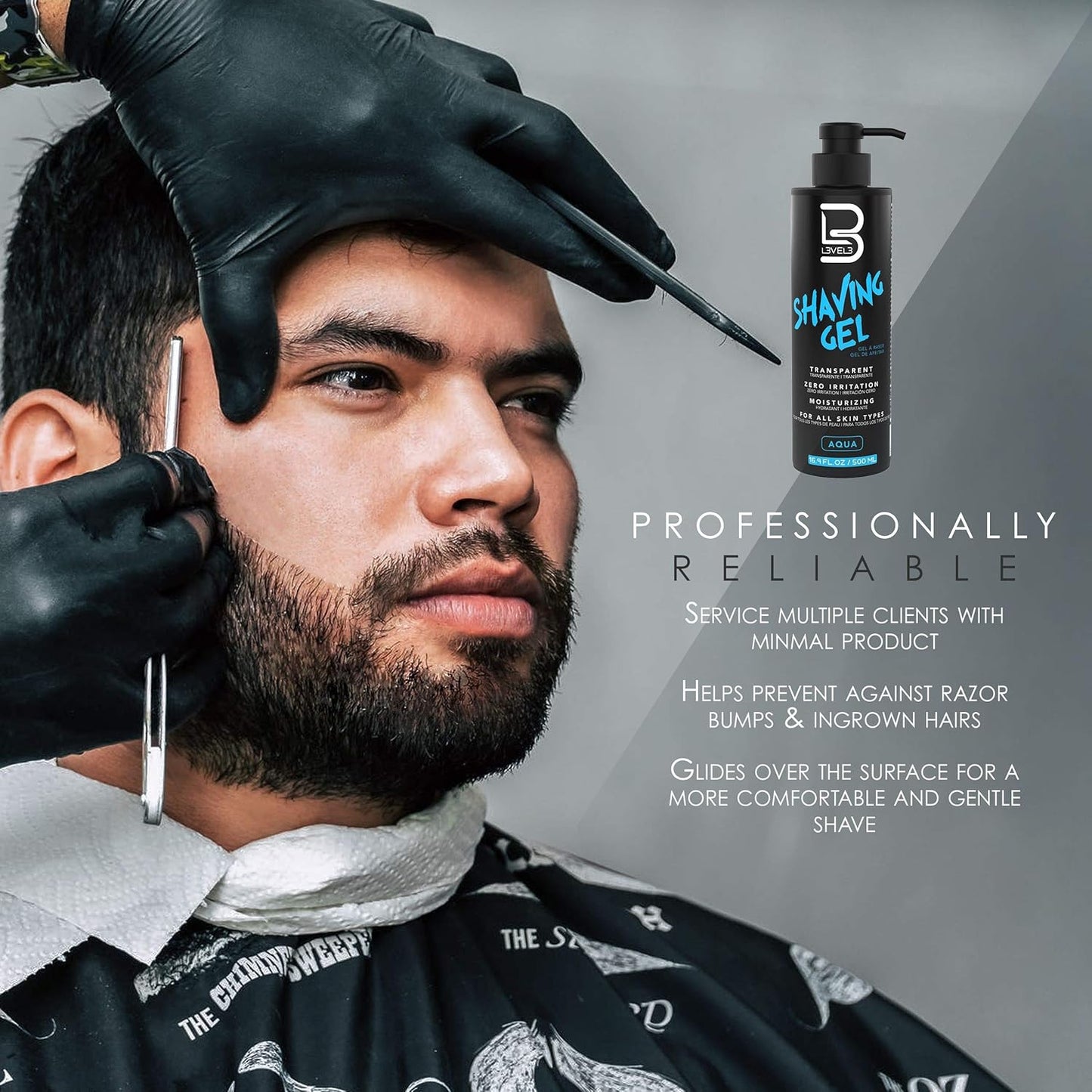 Level 3 Shaving Gel & Aftershave Kit | Hydrating, Non-Irritating Formula for Smooth Skin - Calms Redness & Irritation