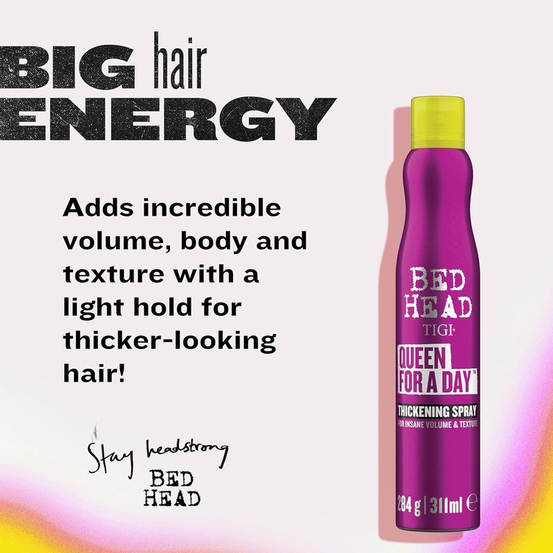 TIGI Bed Head Volumizing Hair Spray - Thickening & Texturizing for Fine Hair | 10.5 oz