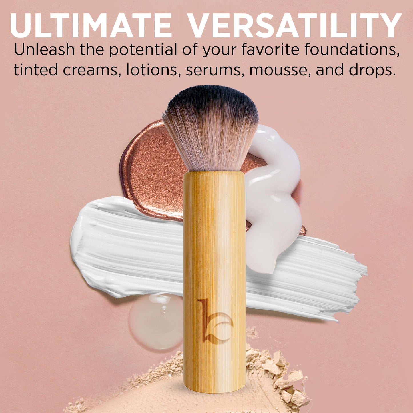 Face Tanner Made with Natural & Organic Ingredients and Kabuki Face Brush for Self Tanner Application