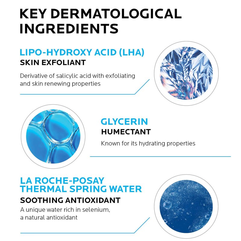 La Roche-Posay Effaclar Astringent Face Toner for Oily Skin, with Exfoliating LHAs to Minimize Appearance of Pores and Smooth Skin Texture