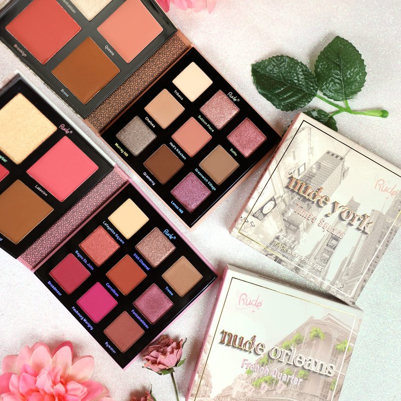 Rude Cosmetics Nude York Face and Eye Palette Makeup Women 0.46 oz