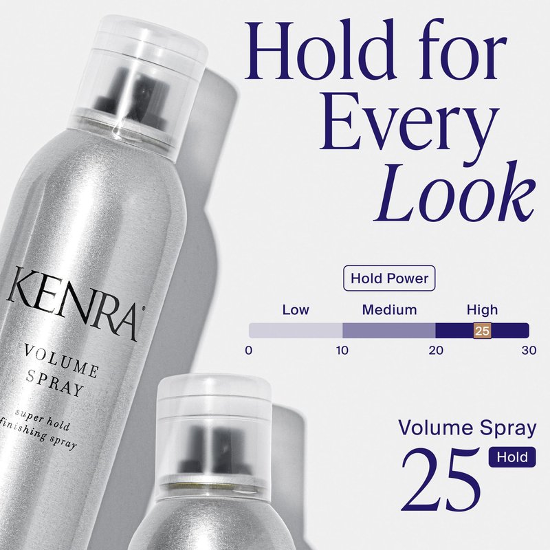 Kenra Professional Volume Spray 25 80% | Super Hold Finishing & Styling Hairspray | Flake-free & Fast-drying | Wind & Humidity Resistance | All Hair Types | 16 oz