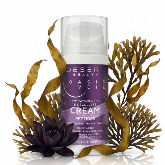 Desert Beauty Neck Firming Cream - Tightening and Lifting Formula - Peptides, Collagen, Hyaluronic Acid - Neck Cream for Women Over 50-3.38 fl oz