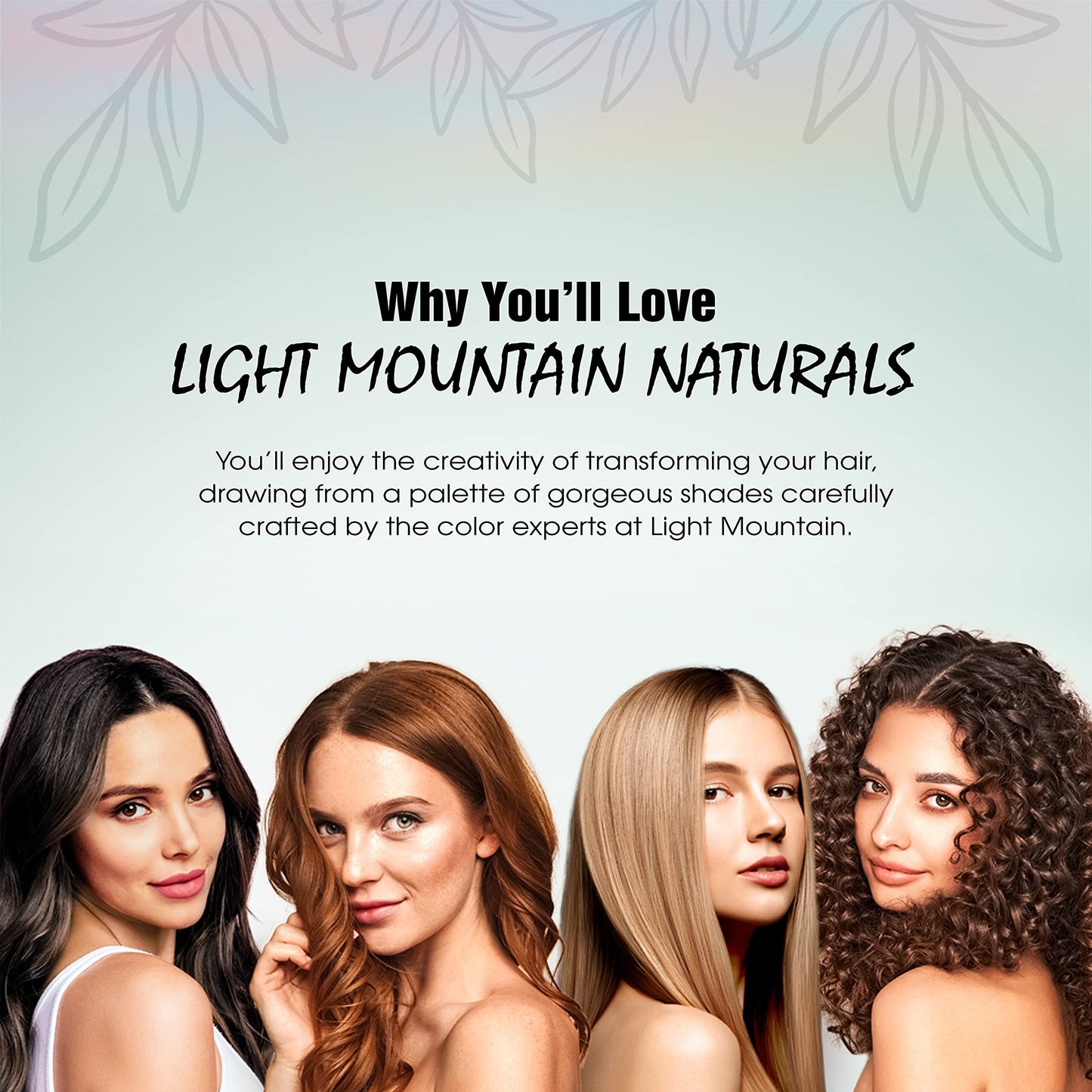 Light Mountain Henna Hair Color & Conditioner - Black Hair Dye for Men/Women, Organic Henna Leaf Powder and Botanicals, Chemical-Free, Semi-Permanent Hair Color, 4 Oz (Pack of 3)
