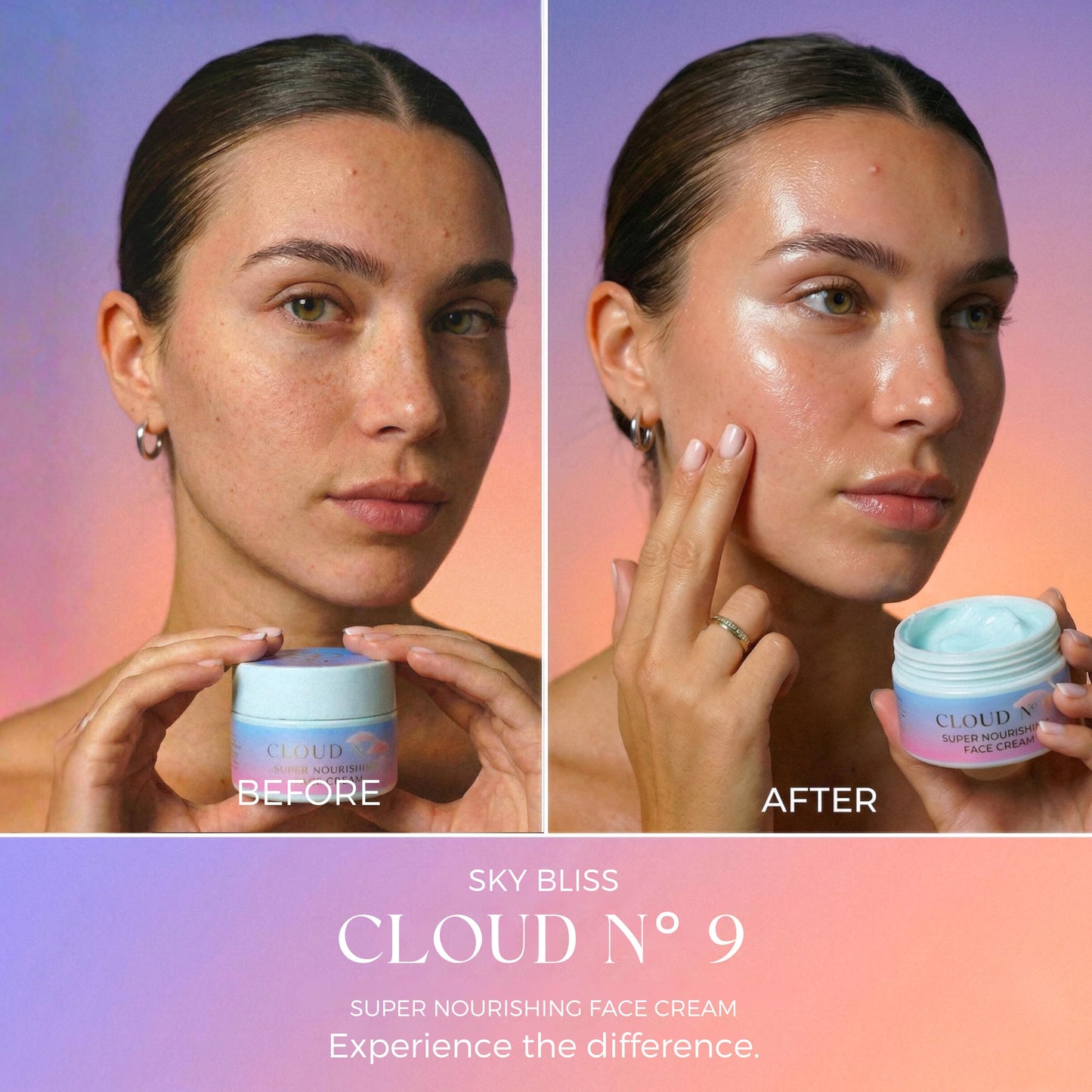 Sky Bliss Peptides | Retinol | Hyaluronic Acid | Vitamin C & E | Aloe Vera | Jojoba Oil | face moisturizer Cloud 9 Nourishing Cream