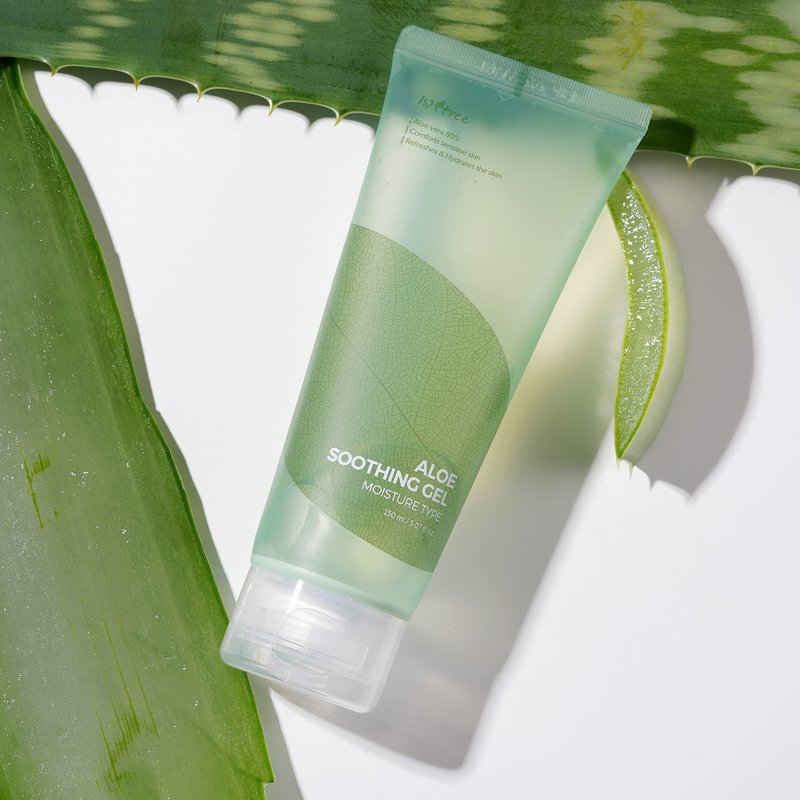 IsNtree Aloe Soothing Gel, Moisture 150ml, 5.07 fl.oz | Aloe vera 80% | Comforts sensitive skin | Refreshes & Hydrates the skin