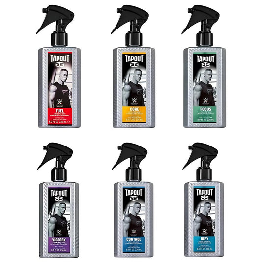 Tapout Body Spray for Men – Fragrance Variety Set, 6-Pack Gift Collection, 8 Ounces Each