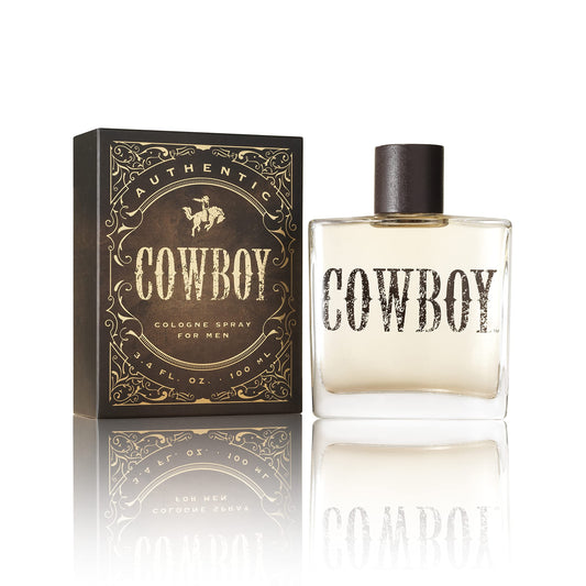 Tru Western Cowboy Cologne for Men 3.4 fl oz, Rugged Woodsy Fragrance, Fresh Moss, Juniper, Sage, Mahogany Woods, Long Lasting, Woody, Spicy, Earthy Masculine Scent
