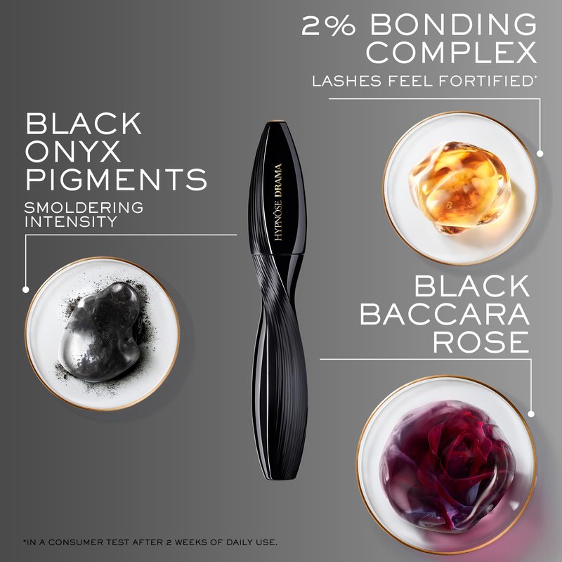 Lancôme Hypnôse Drama Extreme Volumizing Mascara - Up to 17x More Volume - Up to 24HR Wear- Lengthening & Volumizing - Dramatic Lash Look - Ultra Black - Suitable for Sensitive Eyes - Travel Size