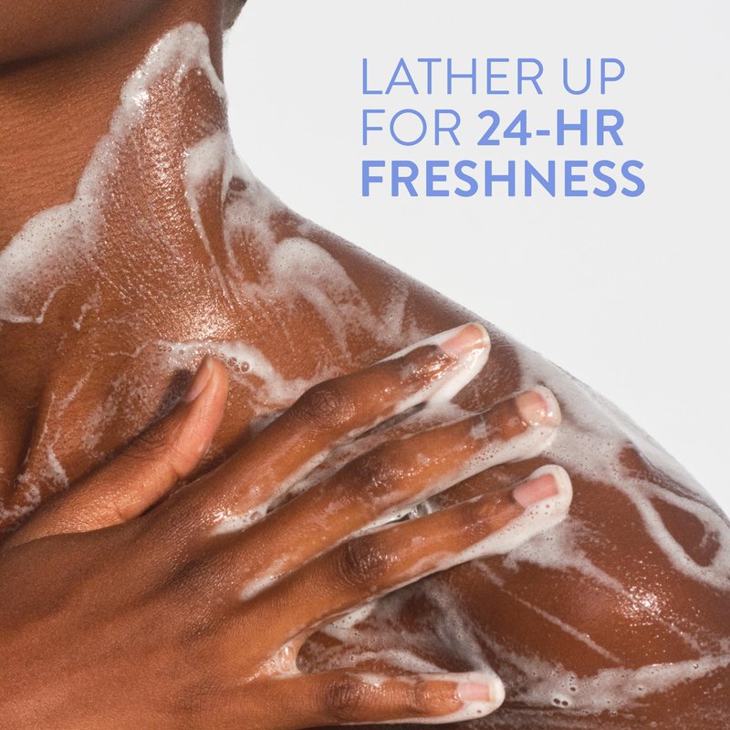 Native Cotton & Lily Scent 24-Hr Refreshing Clean Body Wash for Women & Men, for All Skin Types Incl. Sensitive, Leaves Skin Feeling Clean & Soft, Free of Phthalates, Sulfates & Parabens, 18 oz