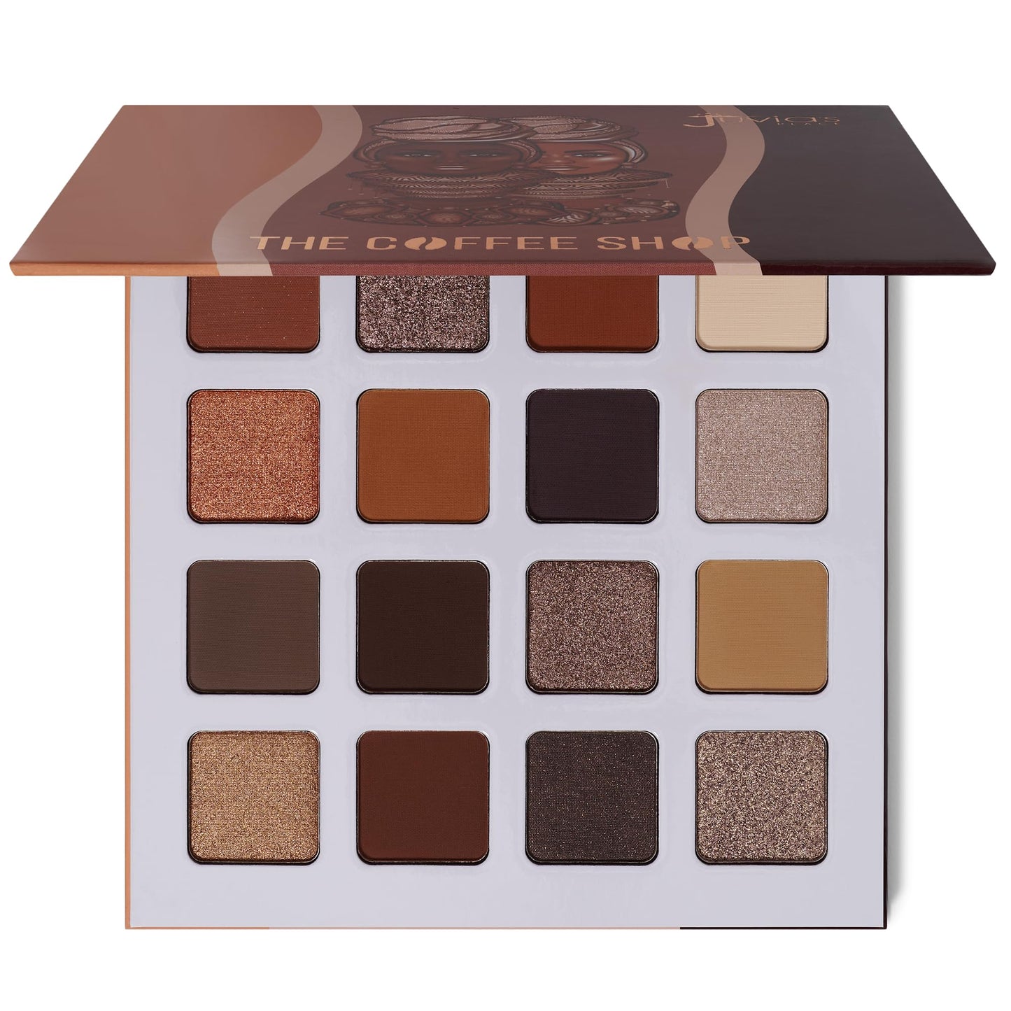Juvia's Place Coffee Shop Eyeshadow Palette - 16 Pan Buttery Eye Makeup