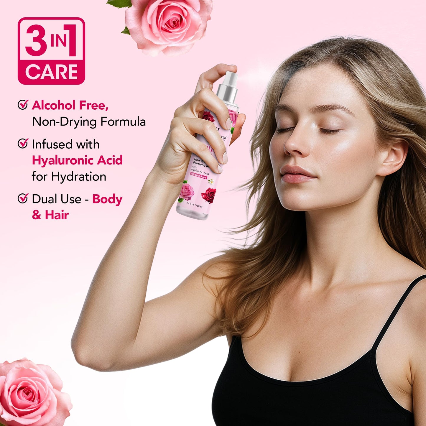 Botanic Hearth Eau Fraiche Hair Perfume & Body Mist, Long-Lasting Hair Deodorizer & Body Scent for Women & Men, Alcohol-Free Clean Fragrance Hair Spray For Everyday Wear, All Day Freshness