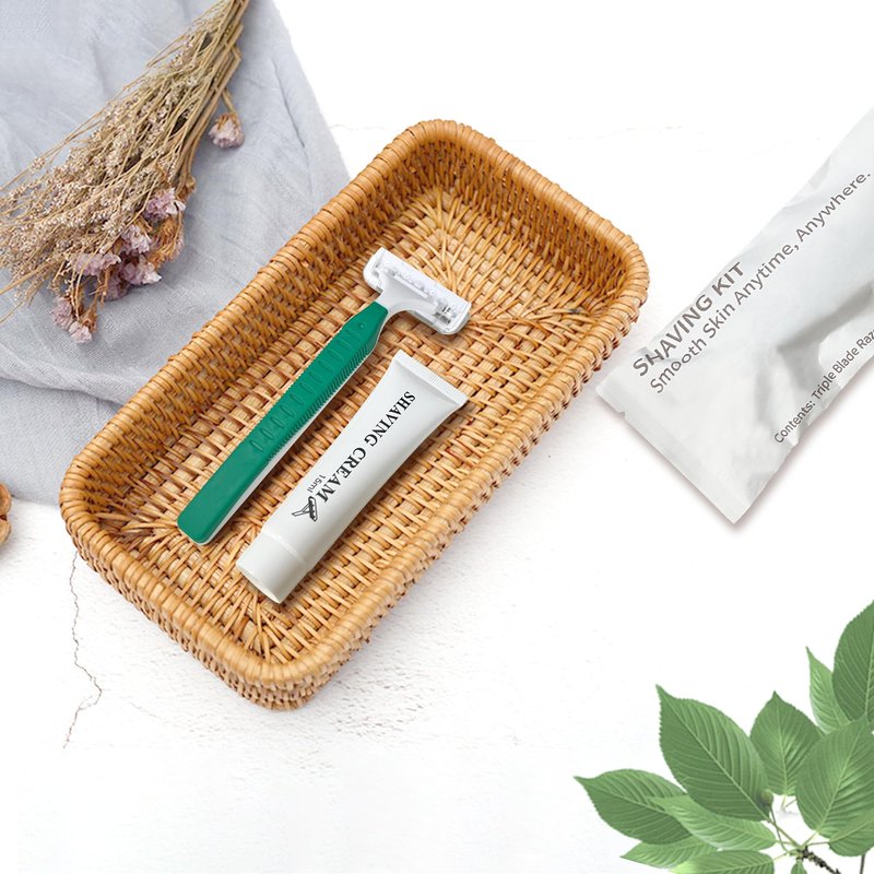 Disposable Bulk Razors with Cream 50PCS Set for Men & Women, Individually Wrapped Portable Toiletries Amenities for Hotel, Airbnb, Homeless, Shelter, Charity, Camping and Travel On The Go