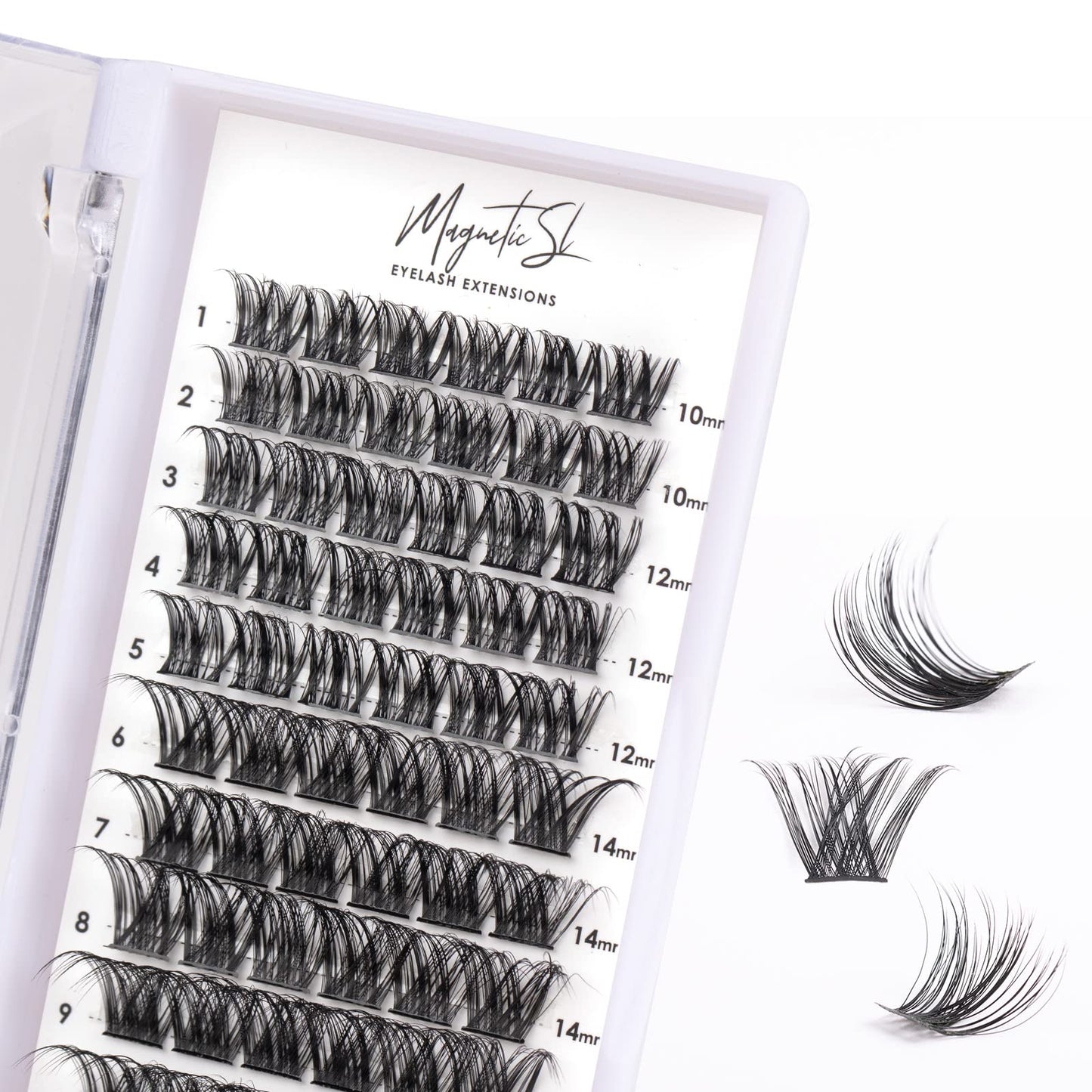 Lash Clusters 300pcs Manga Lash Extension Kit 10-18mm Cluster Eyelash Extensions Natural Lash Individual Lashes -M36-Natural