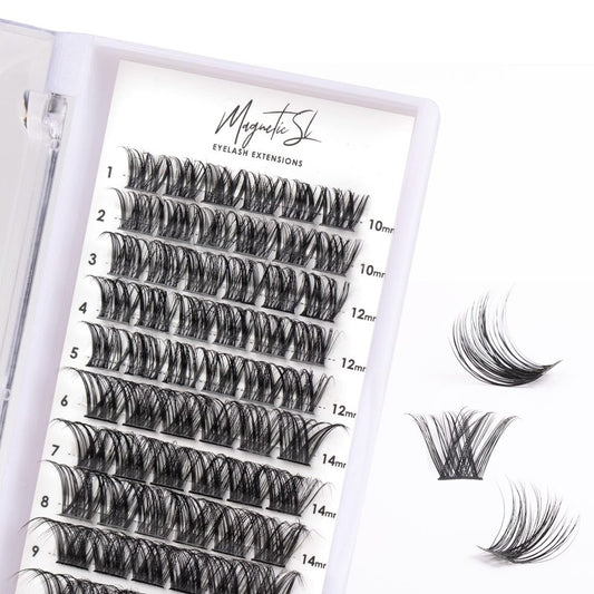 Lash Clusters 300pcs Manga Lash Extension Kit 10-18mm Cluster Eyelash Extensions Natural Lash Individual Lashes -M36-Natural