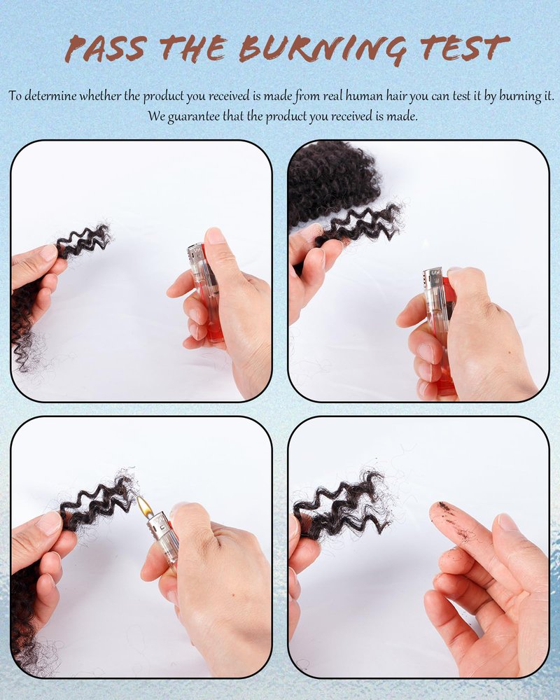 Afro Kinky Curly Bulk Human Hair Extensions 20 Inch 50g Bundles,Real Natural Kinky-Curly Braiding Hair for Dreadlocks/Locs Repair,Twist & Braids(Blonde,27#,2 Packs)