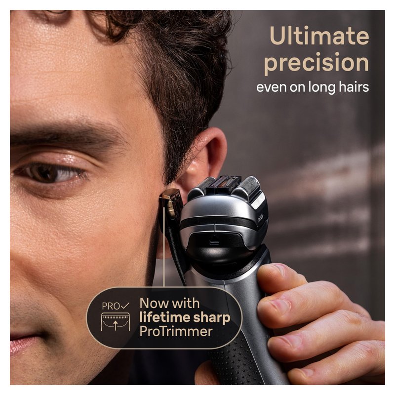 Braun Series 9 PRO+ Electric Razor for Men, 5 Pro Shave Elements & Precision Long Hair Trimmer, 6in1 SmartCare Center, Wet & Dry Electric Shaver for Smooth Skin with 60min Battery Runtime, 9517s