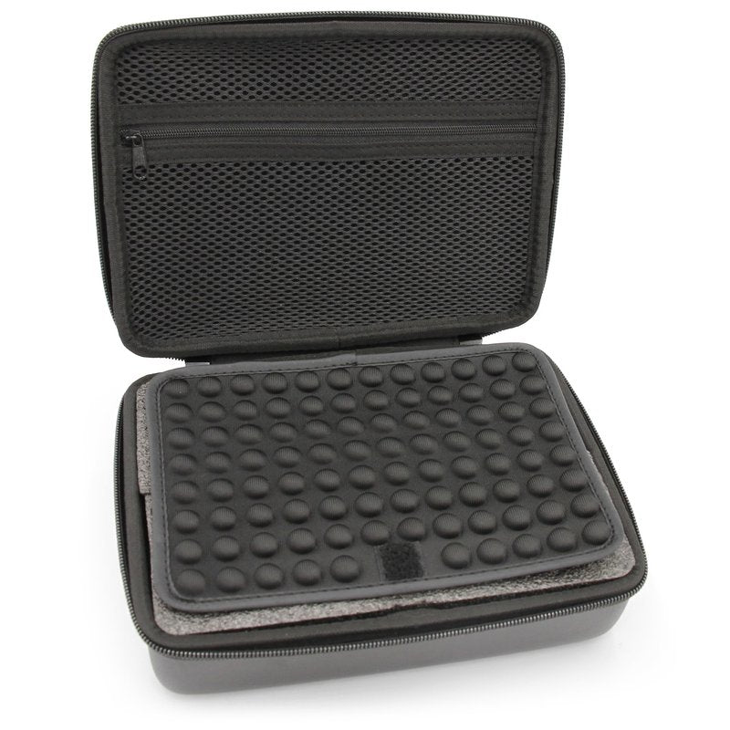 CASEMATIX Hair Clipper Blade Storage Case Fits 20 Clipper Blades & Guards – Compatible with Wahl, Andis, Oster, BaBylissPRO Detachable Metal Guards – Barber Travel Organizer Holder Case