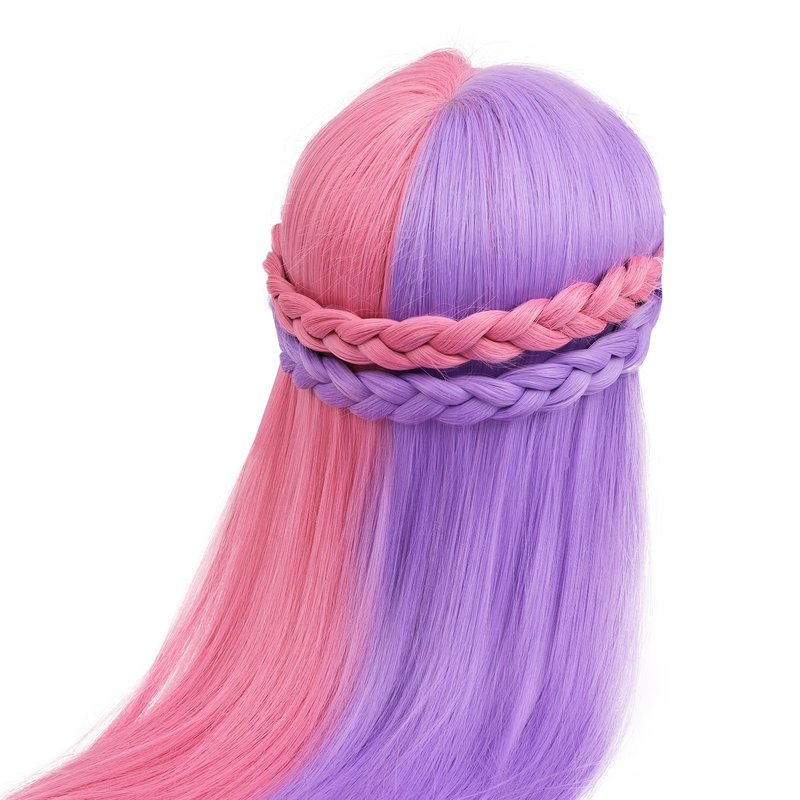 Mannequin Head with 60% Real Human Hair, Beauty star 26" Cosmetology Manikin Head, Doll Head for Hair Styling to Practice on, Hairdressing Training Braiding Heads with Clamp Stand Holder Kit
