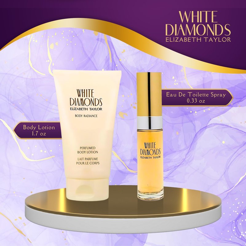 Elizabeth Taylor White Diamonds, 2 Piece Travel Size Set for Women