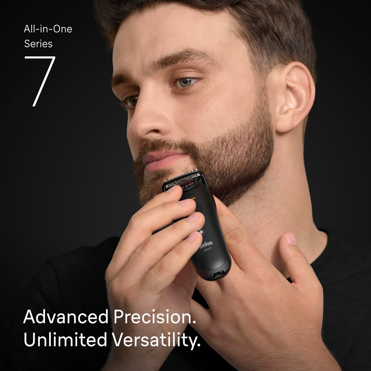 Braun Series 7 All-in-One Beard & Body Grooming Kit for Men, Cordless Trimmer, Hair Clippers & Shaver for Face, Hair & Body with Gillette ProGlide Razor, AIO 7530
