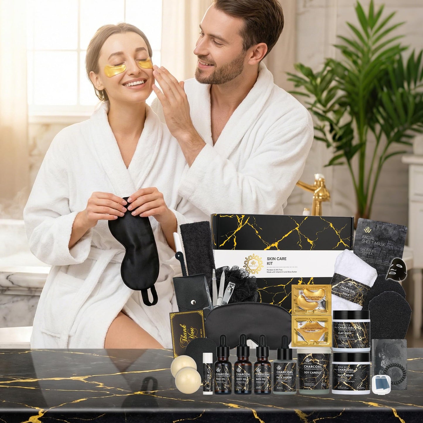 Gifts for Women & Men, Birthday Gifts, 30pcs Skin Care Gift Set for Women & Men, Fathers Day, Self Care Gift Kit, Bath & Body Gift Basket Set, Birthday, Christmas, Anniversary, Wife, Dad, Boyfriend