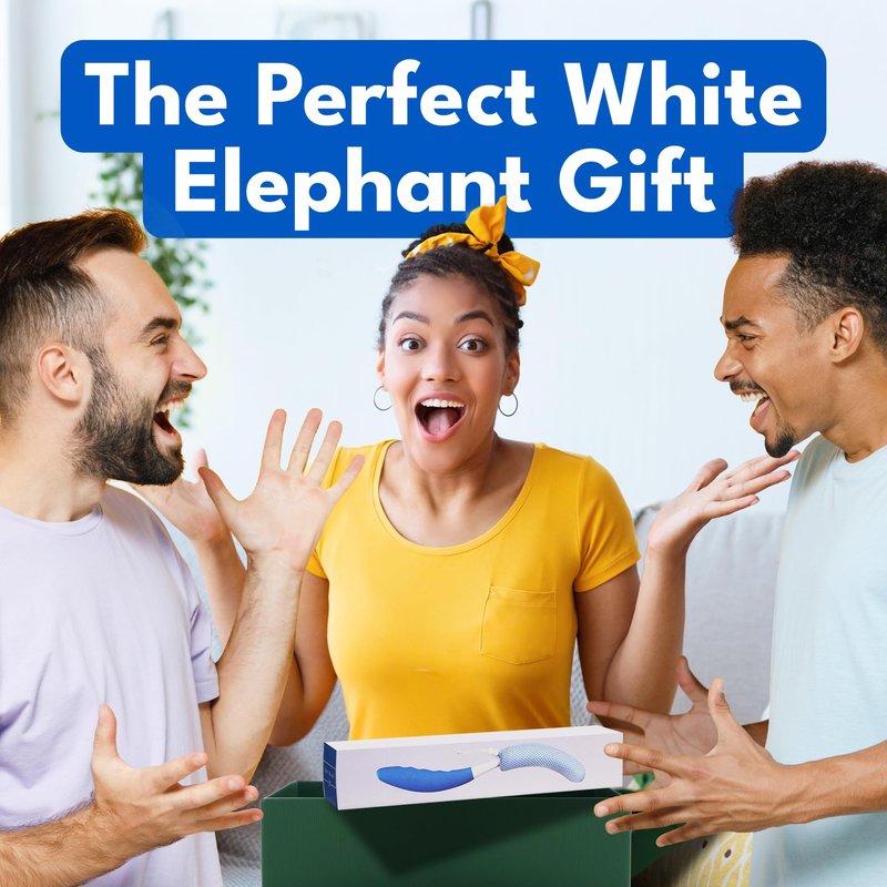 The Butt Brush - Dedicated Shower Brush - Best Bidet Alternative - Long Ergonomic Handle - April 2026 Edition - Prevents Germ Spread - Gift Box Included
