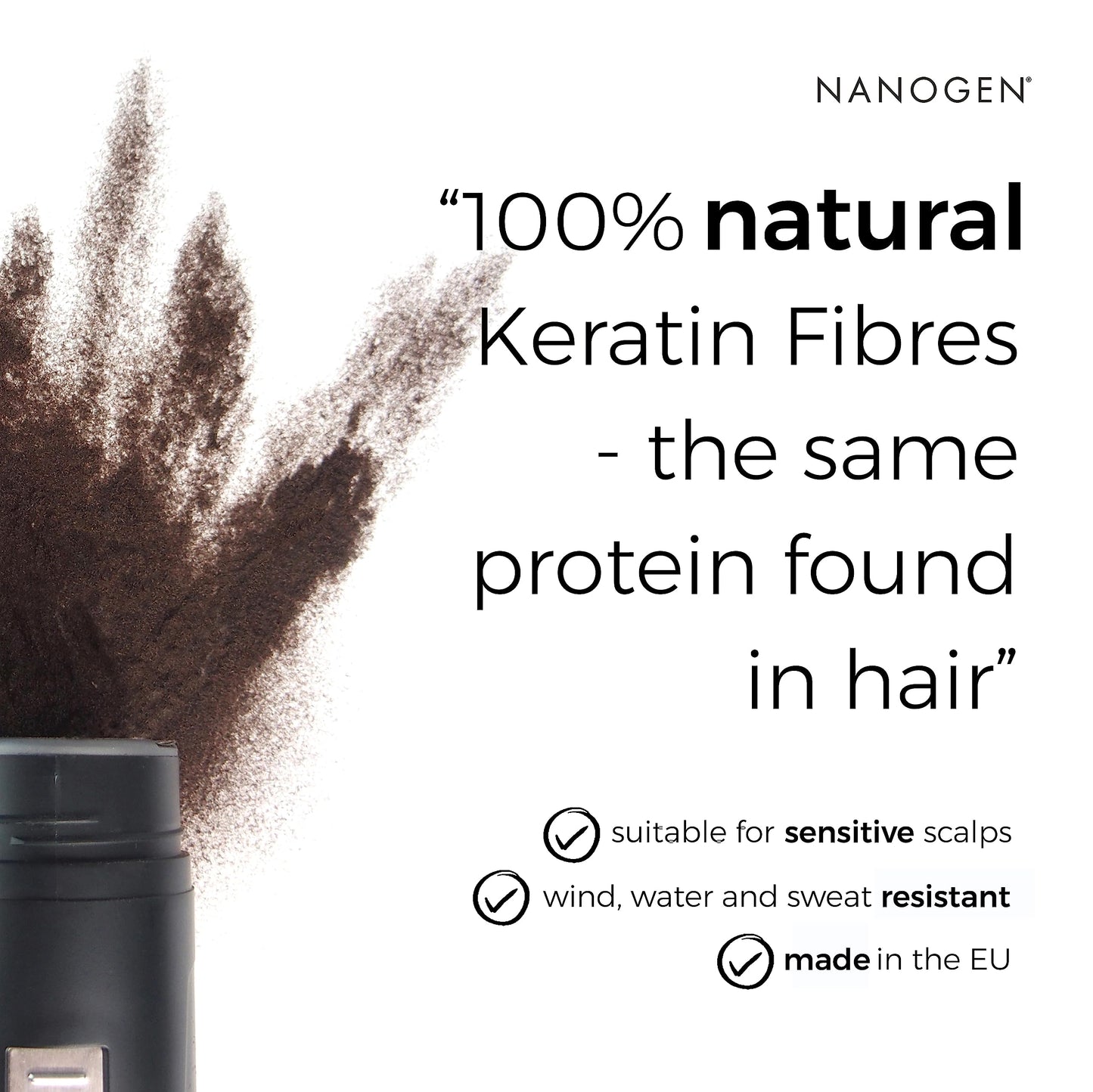 Nanogen Hair Thickening Keratin Fibres Dark Blonde