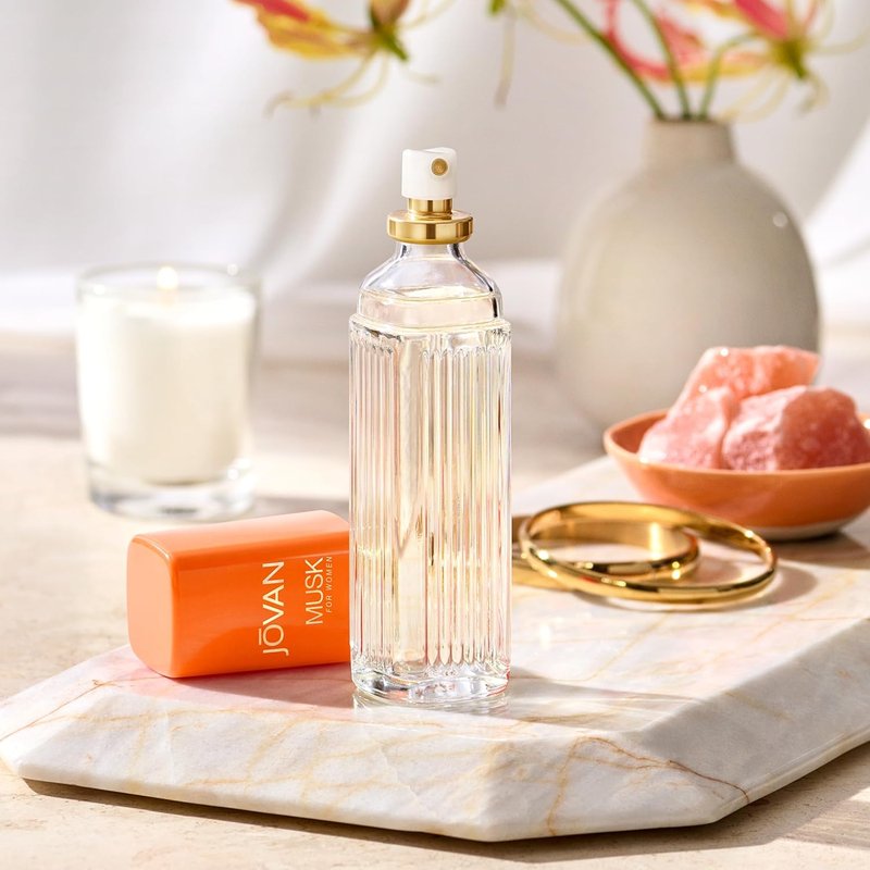 Jovan Musk Eau de Cologne Spray for Women - Sexy Perfume with Jasmine, Amber & Neroli | 2 fl oz Travel Size