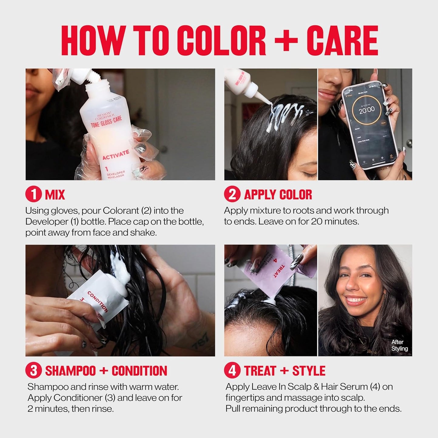 Revlon ColorSilk Demi Permanent Hair Color Kit - 5A Medium Ash Brown | Leave-In Scalp Serum, 4.5 fl oz