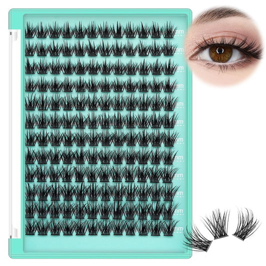 Bodermincer Eyelash Clusters - D Curl False Lashes in Mixed Lengths 10-12-14mm | Natural Look