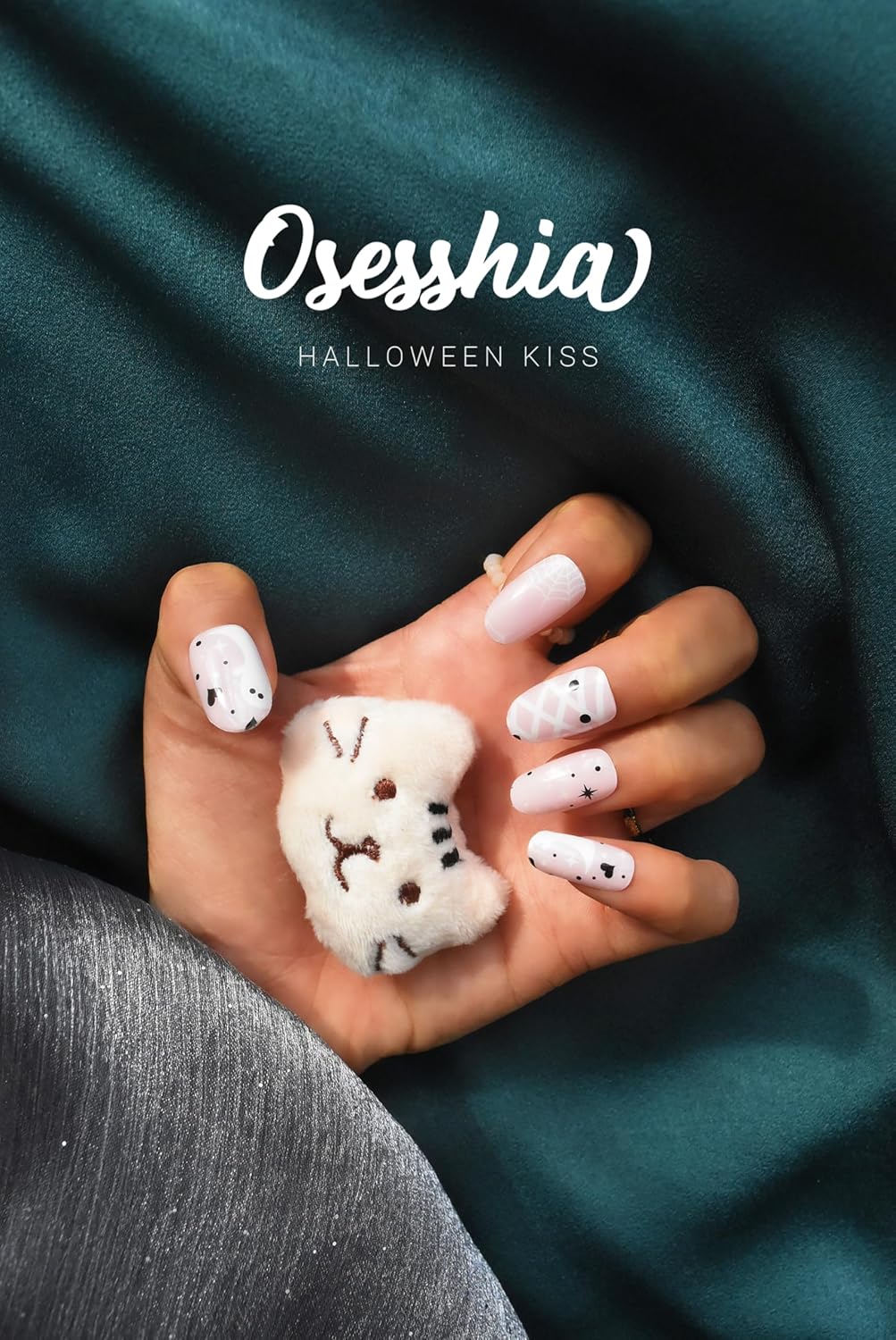 Semi Cured Gel Nail Strip Starter Kit - 60 Nail Stickers, UV Lamp & Tools for Salon Quality Christmas Nails