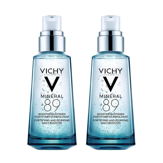 Vichy Mineral 89 Booster - Hyaluronic Acid Serum for Face | Hydrates & Repairs Skin Barrier, Lightweight, Oil-Free