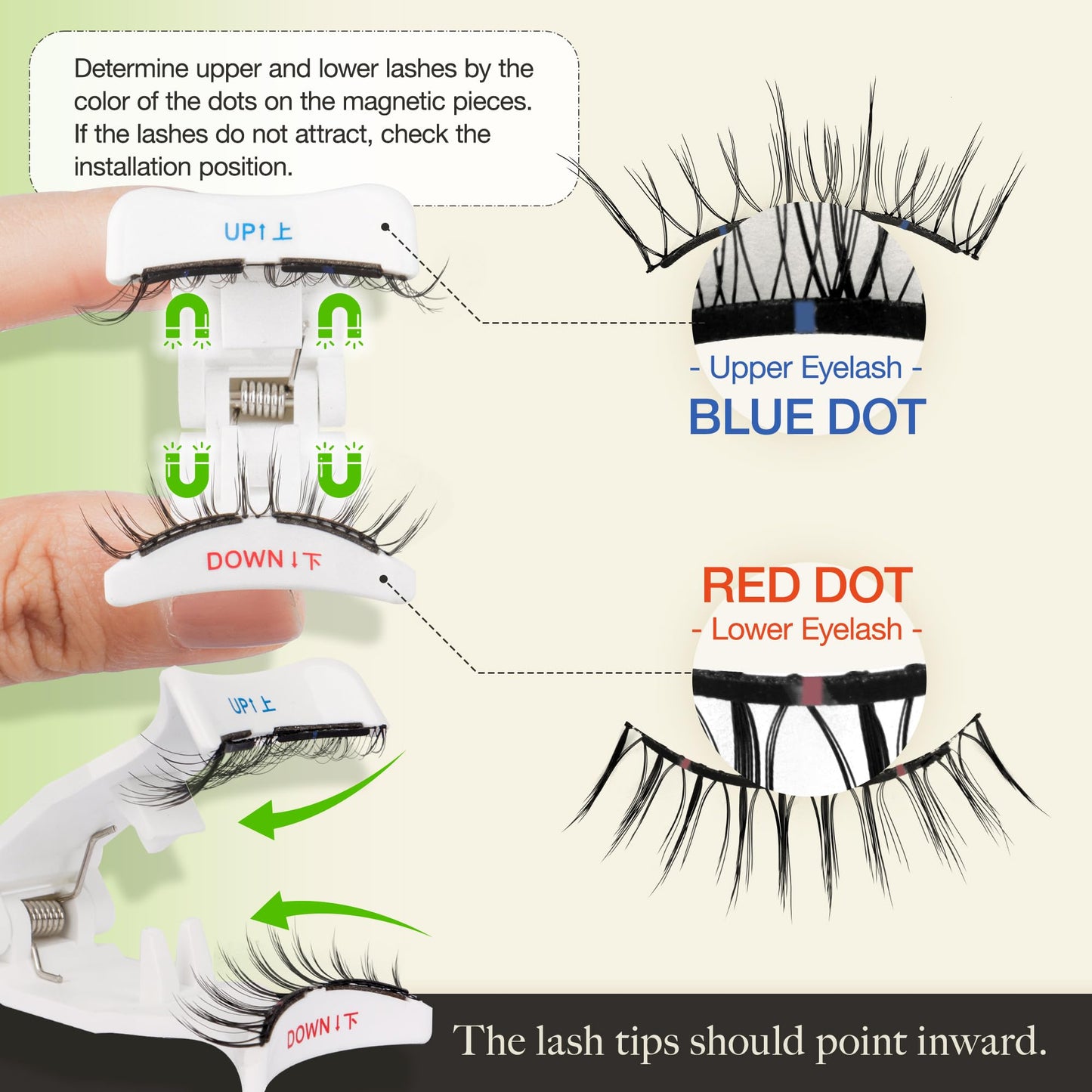 LASHVIEW Magnetic Eyelashes Natural Look, Reusable Soft Magnetic Lashes Kit with Applicator, No Glue Needed, Windproof & Waterproof for All-Day Comfort 2 Packs (L01)