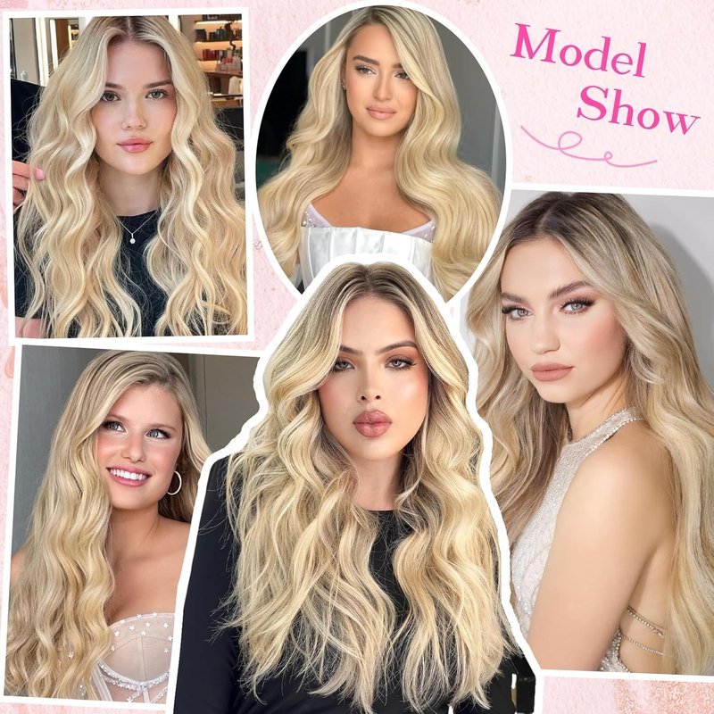 I Tip Hair Extensions - 50g Human Hair, Blonde & Dark Blonde Mix | 14-Inch Soft & Natural Cold Fusion