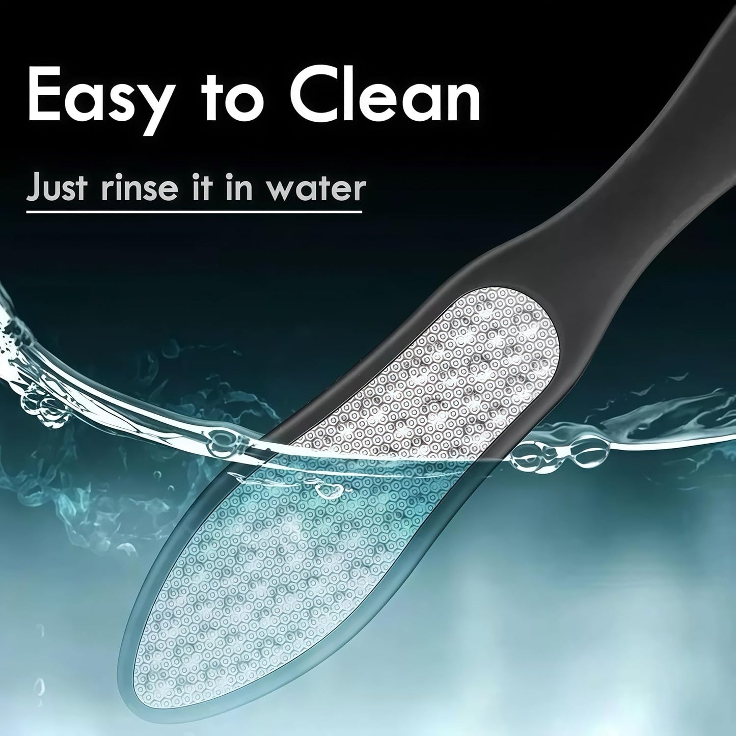 3 in 1 Foot File Callus Remover - Durable Double-Sided Stainless Heel Scraper for Cracked Heels | Pedicure Tool