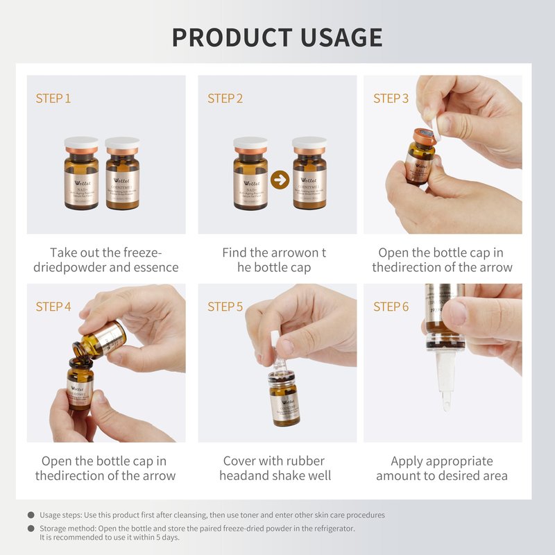 NAD+ Anti-Aging Peptides Serum – Fresh Activated Niacinamide & Collagen Peptides, Vitamin Illuminating Serum for Wrinkle Repair, Firming, Hydration & Brightening, No Microneedling, 20-Days Supply