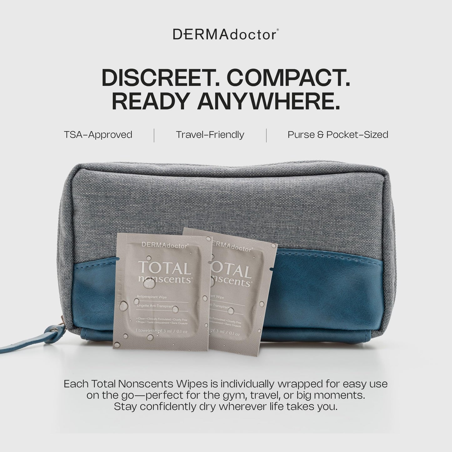 DERMAdoctor Antiperspirant Wipes, Doederant Roll on