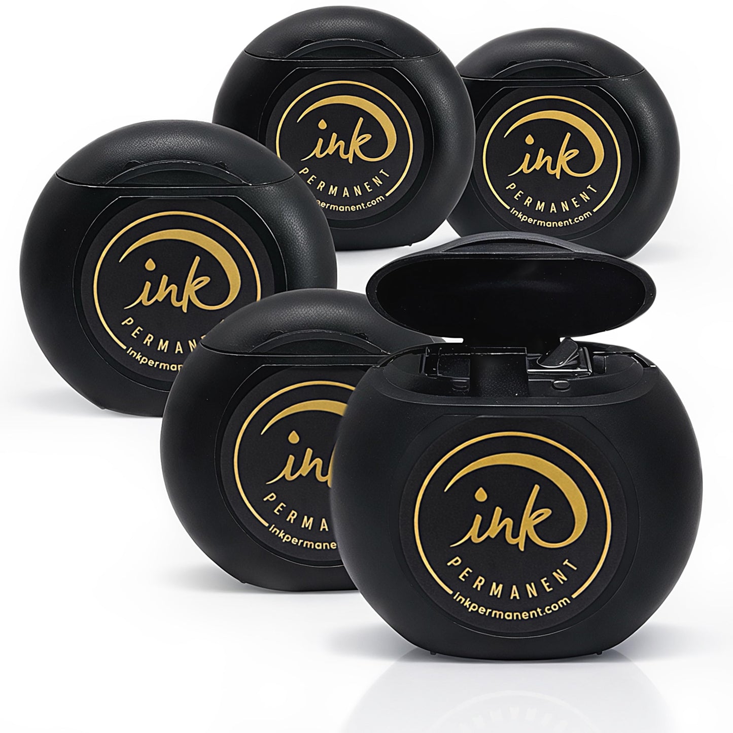 Ink Permanent Black Brow Mapping String, 5-Pack, 328 Ft Pre-Inked Thread