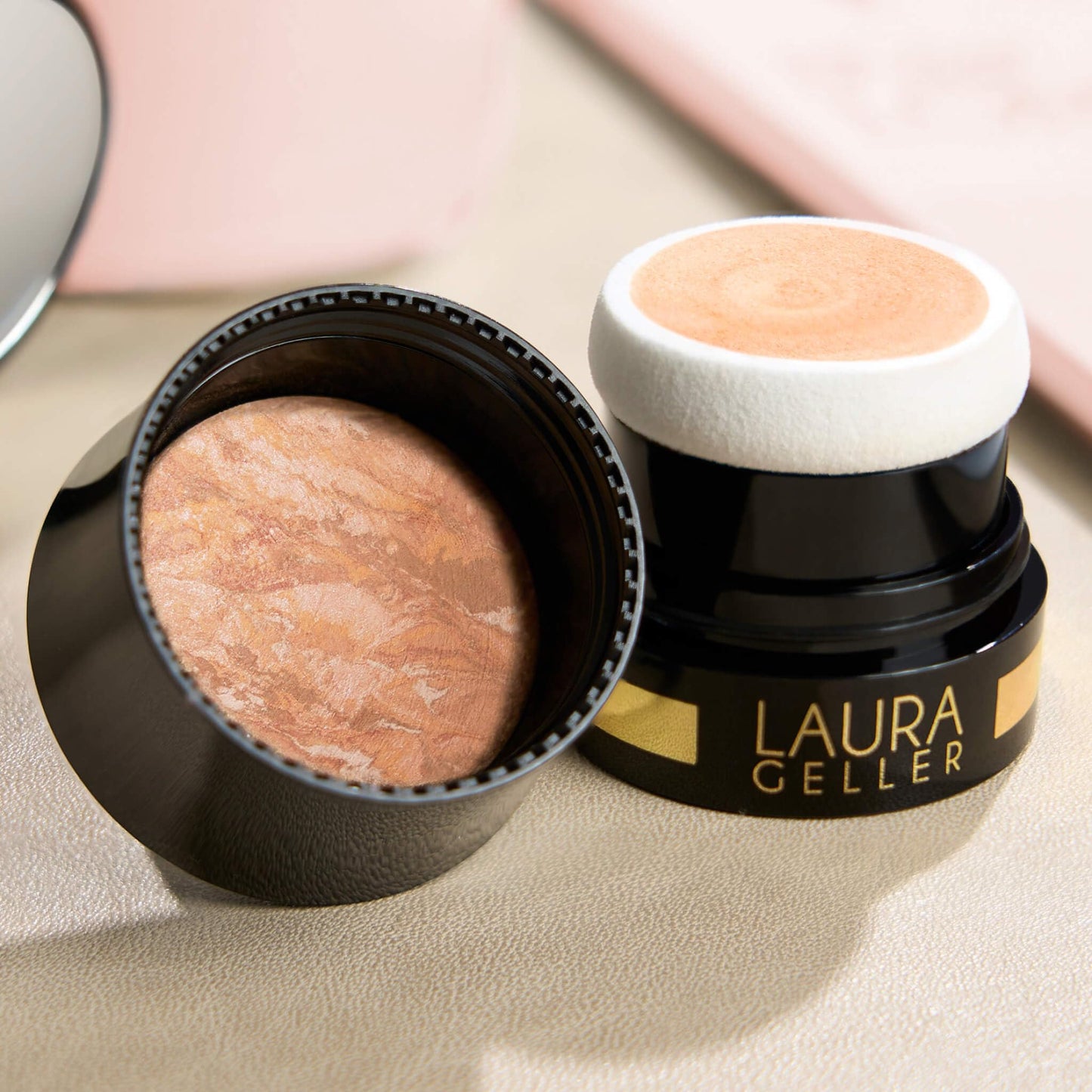 LAURA GELLER NEW YORK Baked Balance-n-Glow To Go Travel Size Illuminating Foundation (03 Light, 0.05 Ounce (Pack of 1))