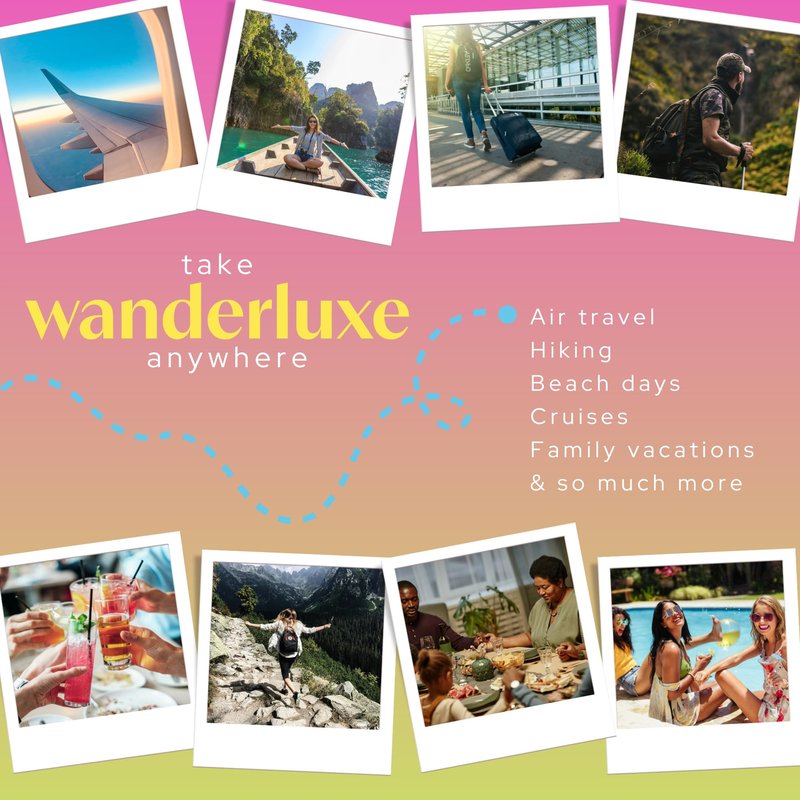Wanderluxe Deep Pore Cleanser, Dissolvable Skincare Petals, Skin Care Set for Travel, BHA Away Cleanser Petals with Salicylic Acid