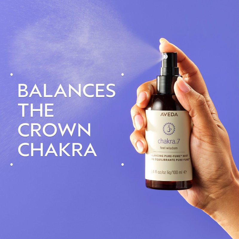 Aveda Chakra 7 Balancing Pure-Fume Mist: Connection | Body & Room Spray | Balances Crown Chakra | With Olibanum, Certified Organic Elemi & Angelica, 3.4 Fl Oz