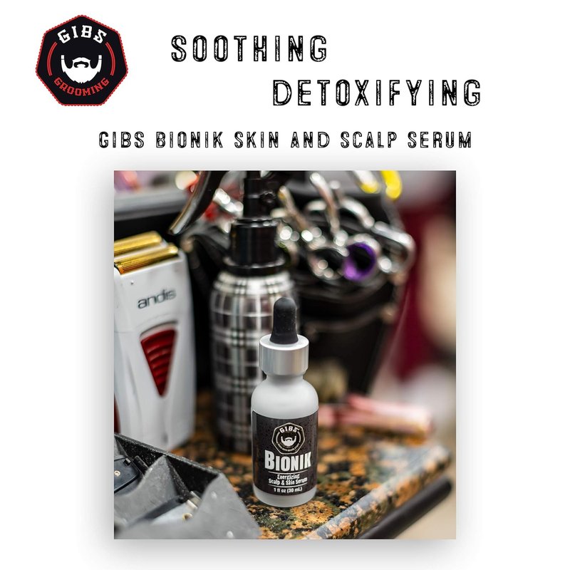 GIBS Grooming Energizing Scalp & Skin Serum - Revitalize Hair & Skin | 1 Fl Oz