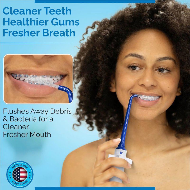 Advanced Oral Irrigator Shower Water Flosser - Superior Dental Care System for Healthy Gums | Made in U.S.A.