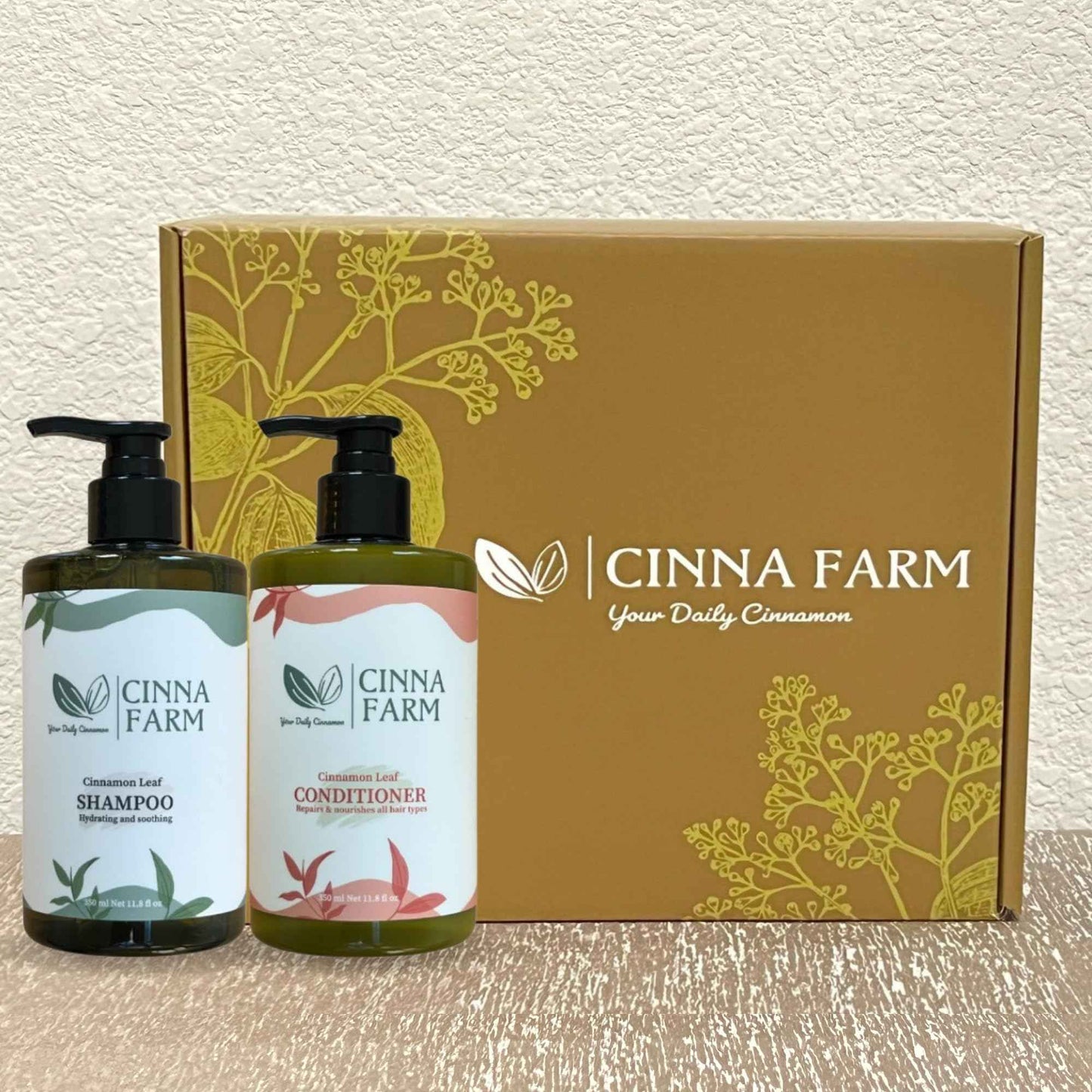 Haircare gift set for Xmas, Valentine's day, Mother's day, Birthday. No artificial fragrance, fulfates and silicones free, natural ingredients, color safe, cinnamon scent