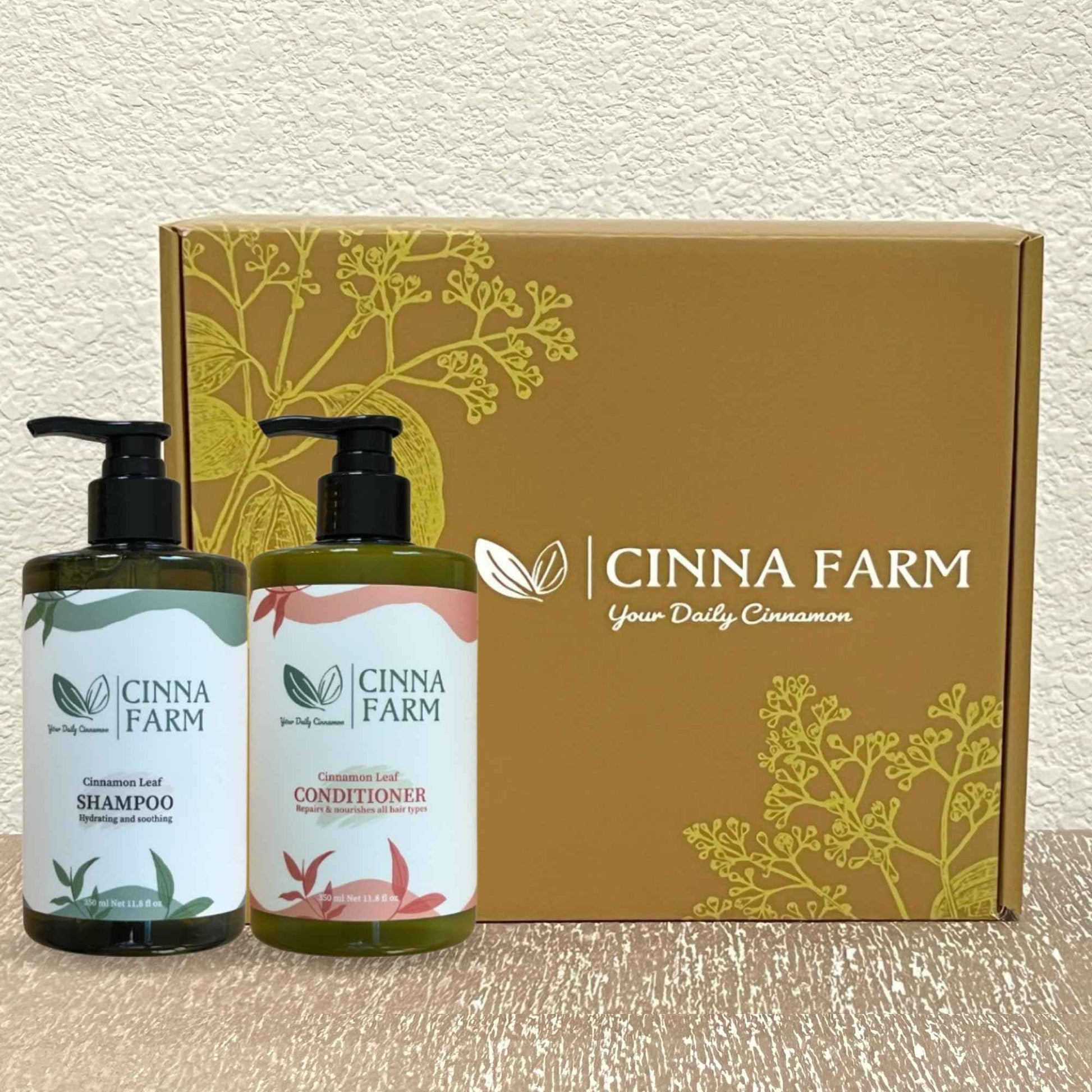 Haircare gift set for Xmas, Valentine's day, Mother's day, Birthday. No artificial fragrance, fulfates and silicones free, natural ingredients, color safe, cinnamon scent