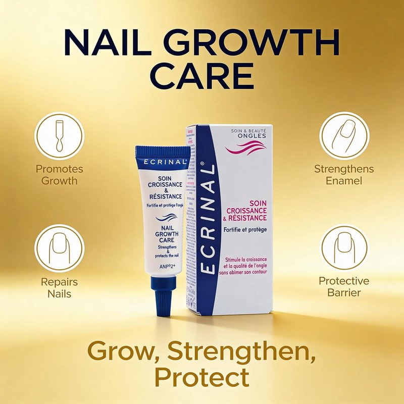 Ecrinal Nail Growth Serum - Naturally Strengthen & Repair Nails | 10 ml for Healthy Growth