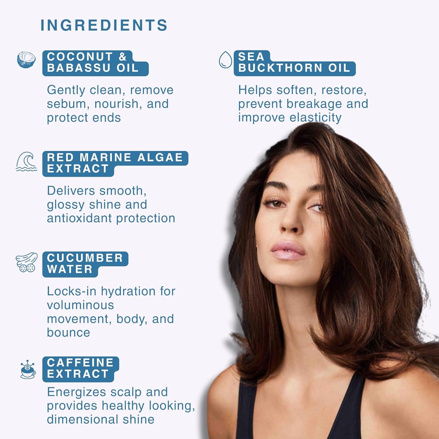 R+Co BLEU Essential Shampoo - Gentle Daily Cleanser for All Hair Types | Hydrates & Adds Shine - 33.8 oz